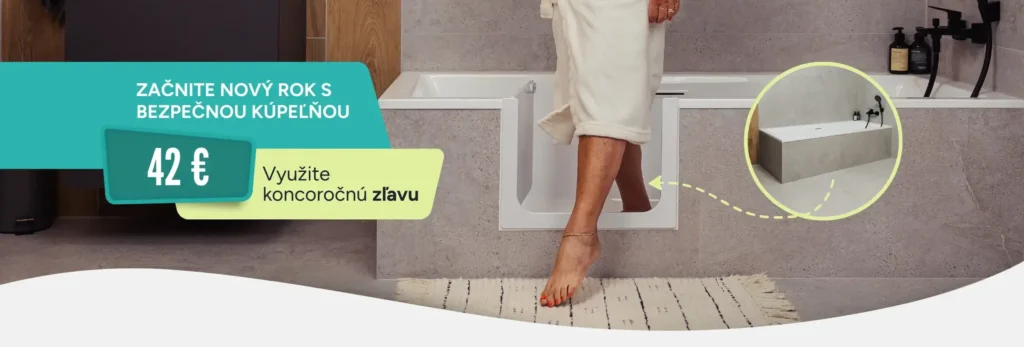 Nainštalujeme vodotesné dvere do vašej vane a uľahčíme vám vstup aj výstup.